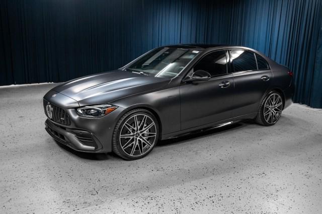 new 2025 Mercedes-Benz AMG C 43 car, priced at $77,075