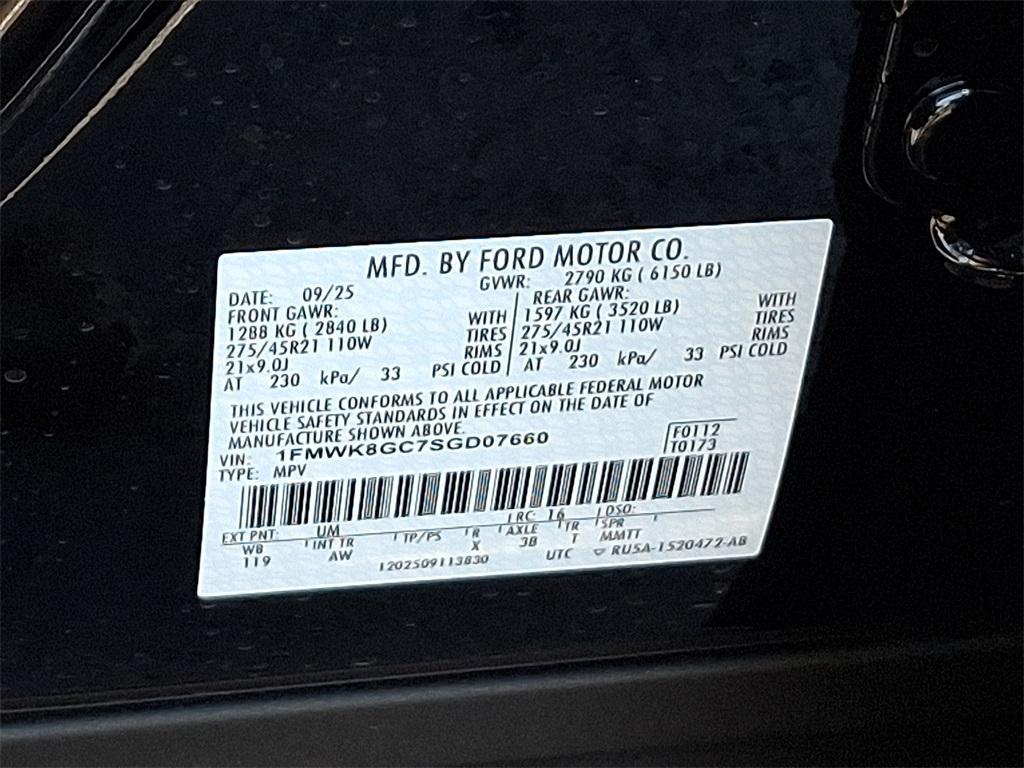 new 2025 Ford Explorer car, priced at $61,860