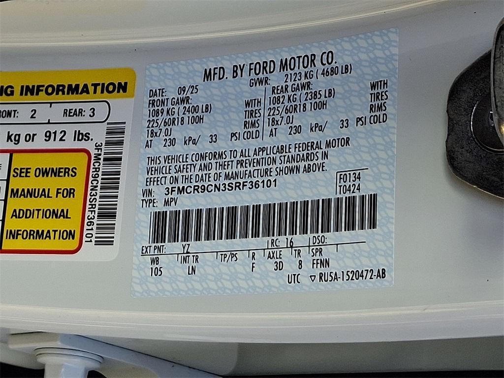 new 2025 Ford Bronco Sport car, priced at $40,485