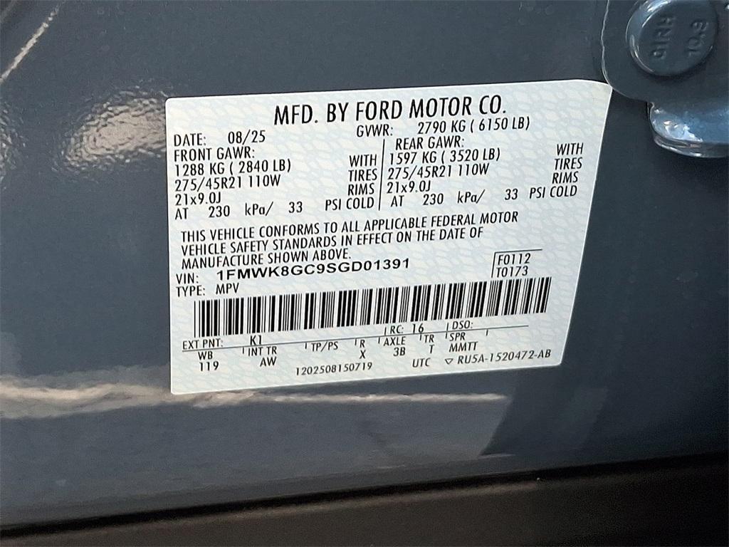 new 2025 Ford Explorer car, priced at $62,355