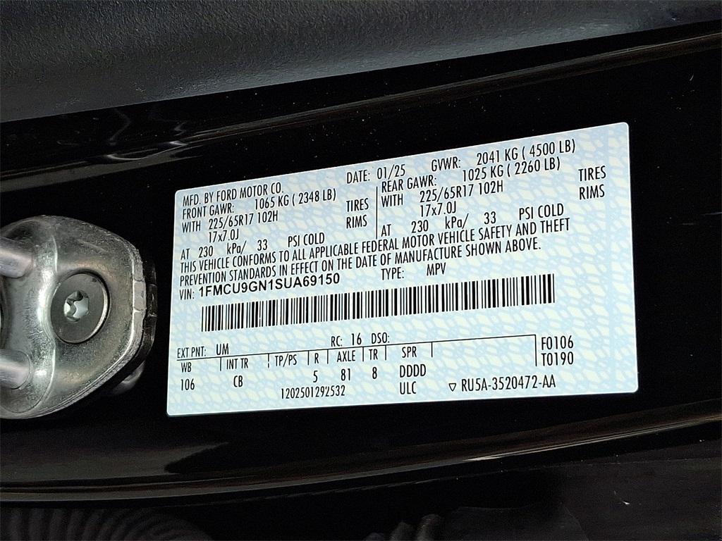 new 2025 Ford Escape car, priced at $33,380