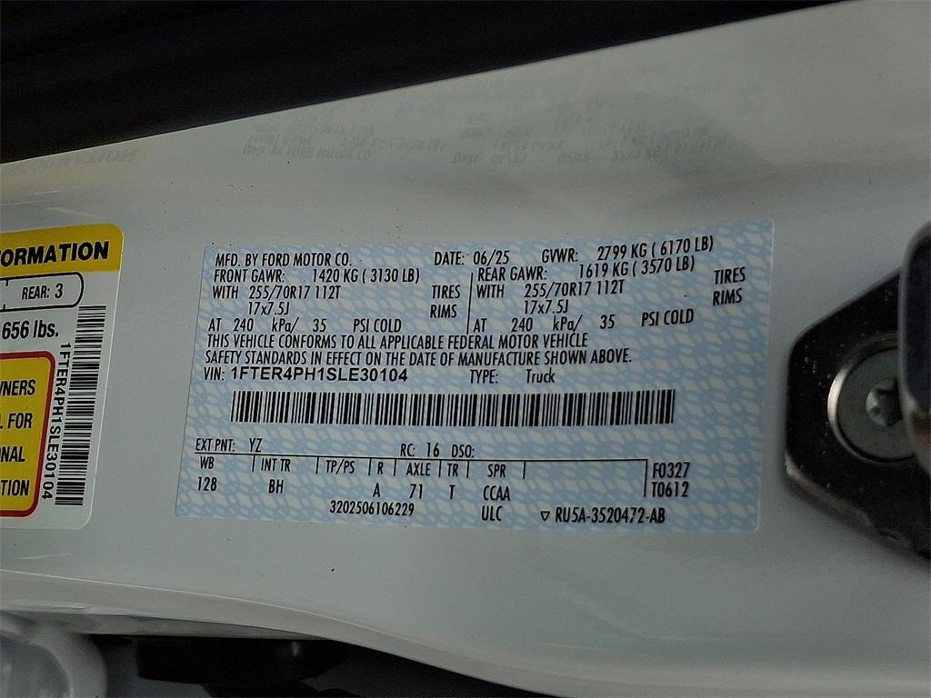 new 2025 Ford Ranger car, priced at $39,555