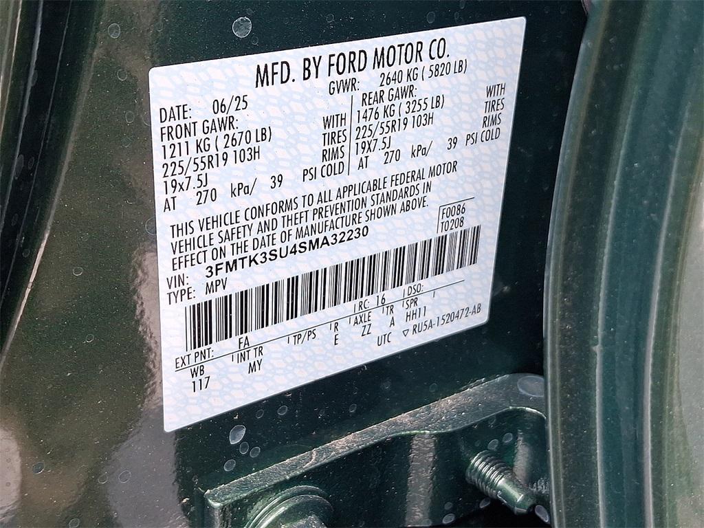 new 2025 Ford Mustang Mach-E car, priced at $54,010