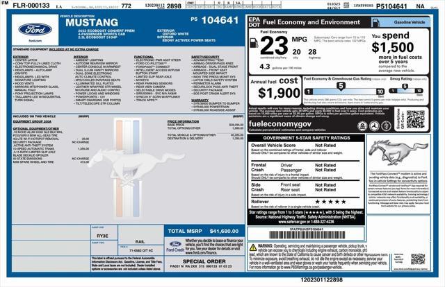 used 2023 Ford Mustang car, priced at $23,373