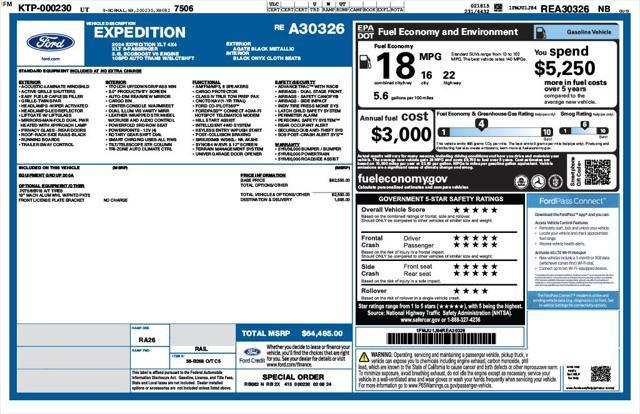 used 2024 Ford Expedition car, priced at $50,973