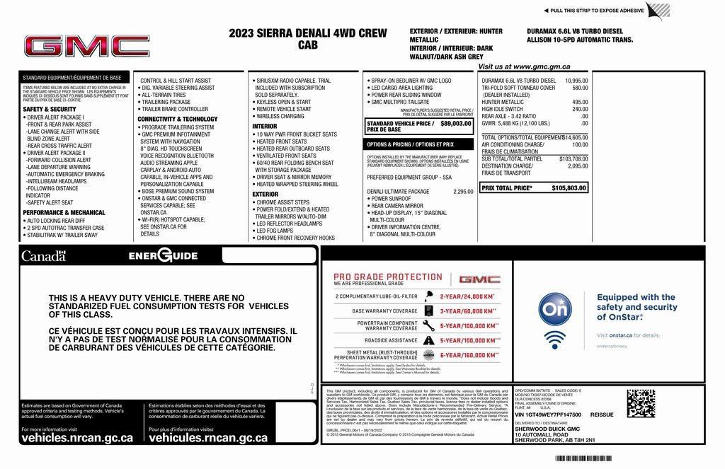 used 2023 GMC Sierra 3500 car, priced at $68,973