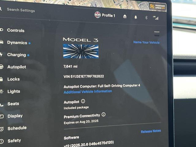 used 2024 Tesla Model 3 car, priced at $43,973