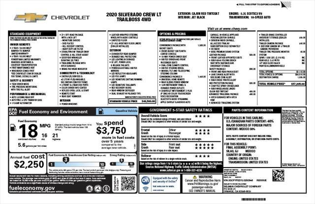 used 2020 Chevrolet Silverado 1500 car, priced at $40,673