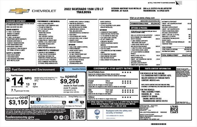 used 2022 Chevrolet Silverado 1500 car, priced at $44,973
