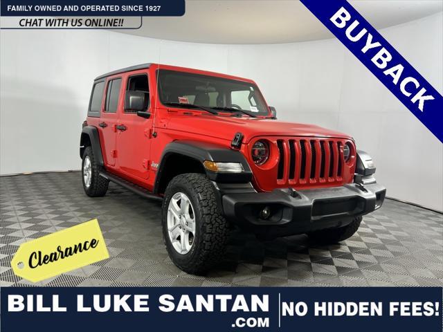 used 2020 Jeep Wrangler Unlimited car, priced at $21,975