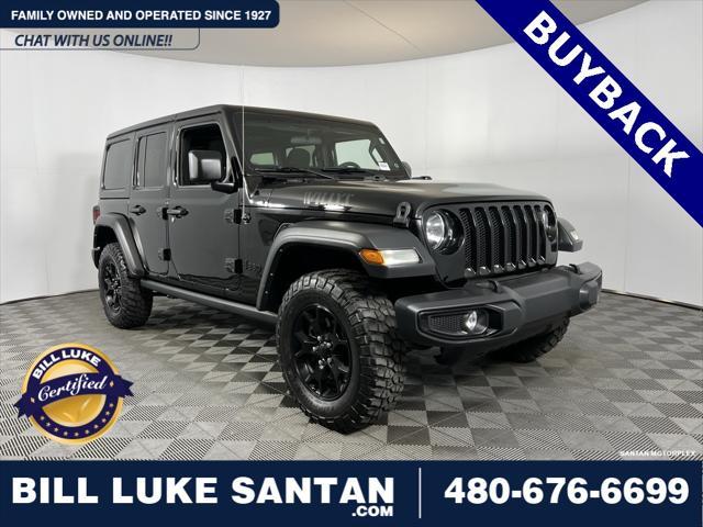 used 2021 Jeep Wrangler Unlimited car, priced at $31,975