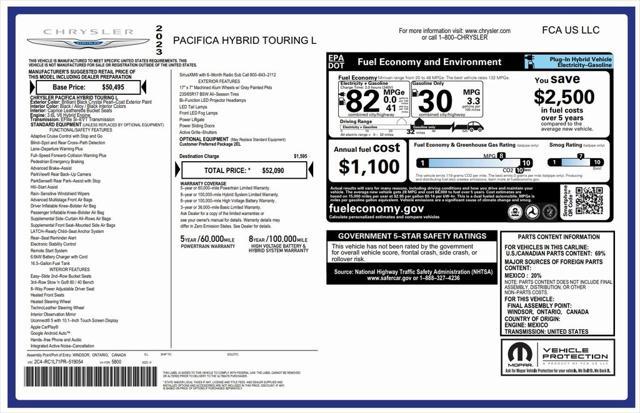used 2023 Chrysler Pacifica Hybrid car, priced at $28,973