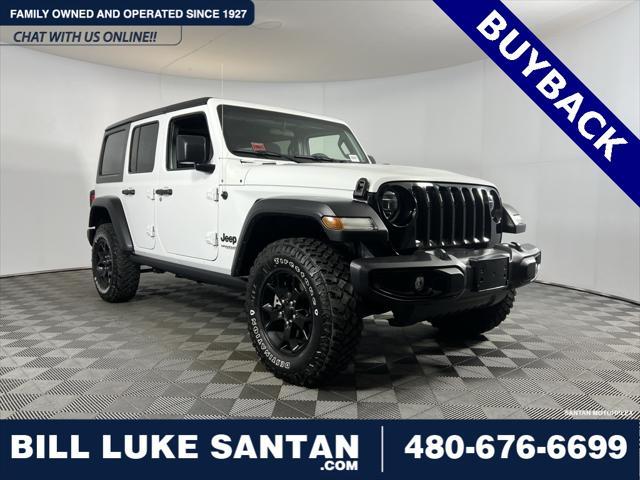 used 2021 Jeep Wrangler car, priced at $35,475