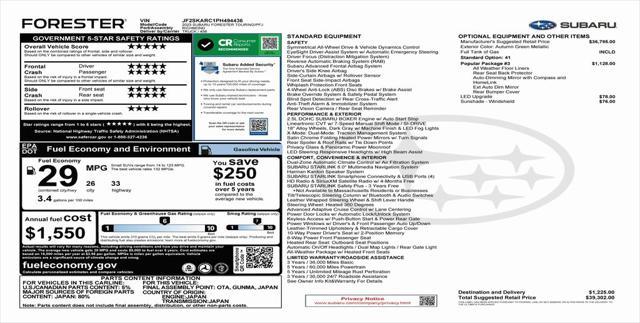 used 2023 Subaru Forester car, priced at $30,973