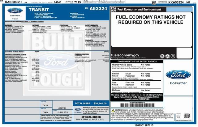 used 2019 Ford Transit-150 car, priced at $17,973