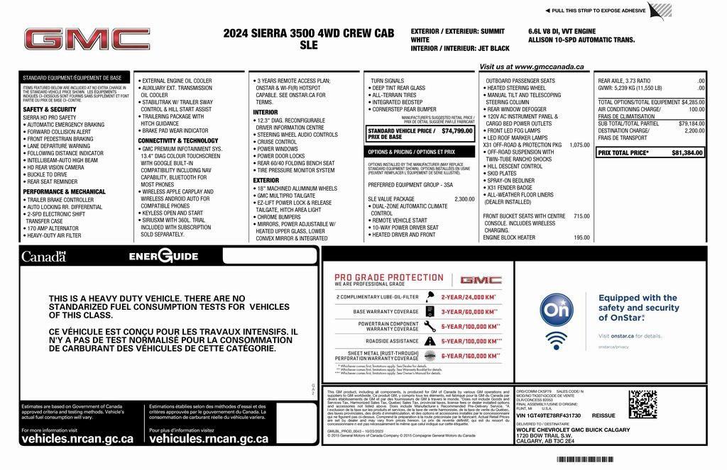 used 2024 GMC Sierra 3500 car, priced at $50,673