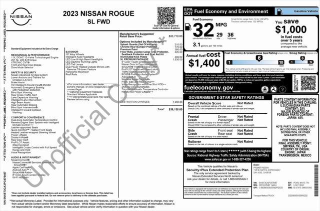 used 2023 Nissan Rogue car, priced at $23,675