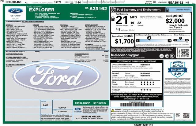 used 2022 Ford Explorer car, priced at $33,973