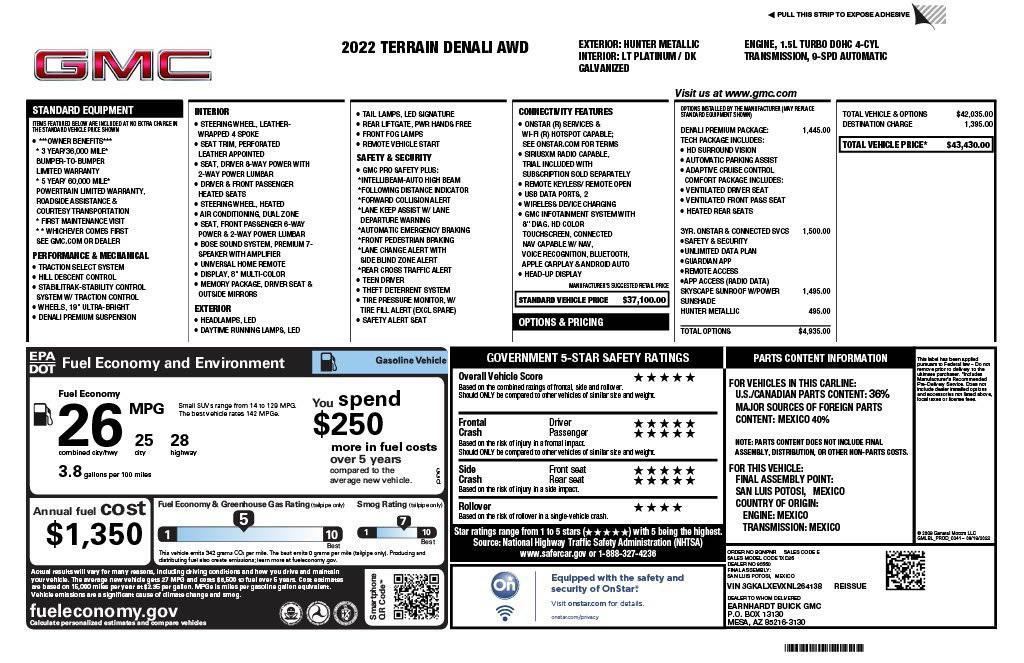 used 2022 GMC Terrain car, priced at $29,273