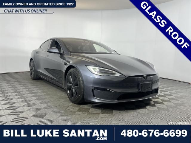 used 2021 Tesla Model S car, priced at $58,273