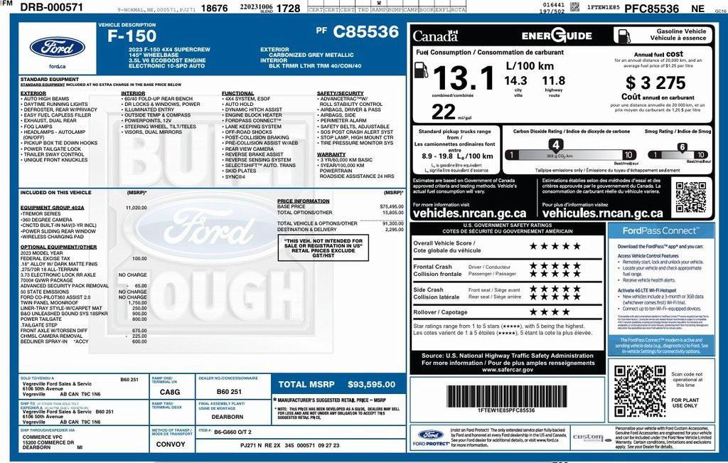 used 2023 Ford F-150 car, priced at $48,573