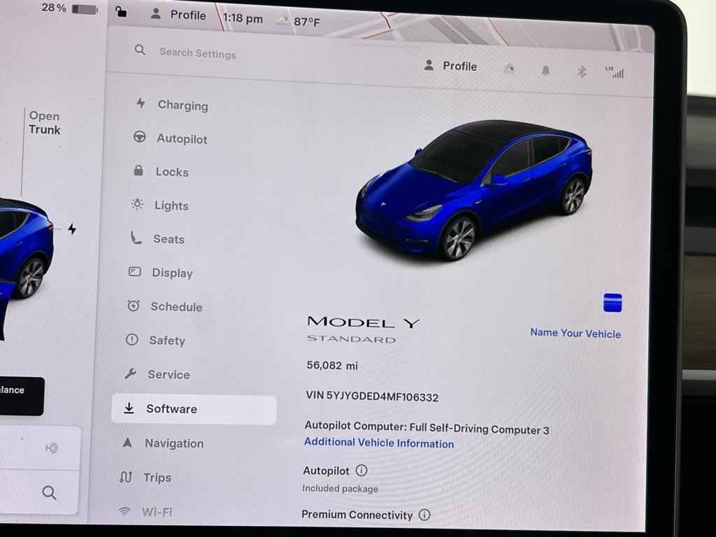 used 2021 Tesla Model Y car, priced at $23,273