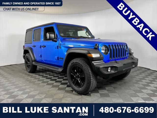 used 2022 Jeep Wrangler Unlimited car, priced at $31,175