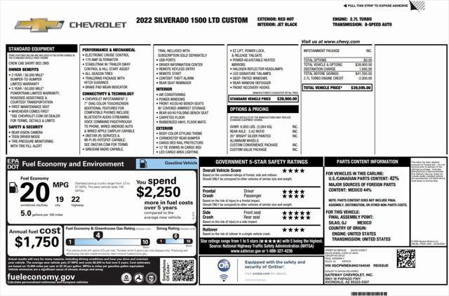 used 2022 Chevrolet Silverado 1500 car, priced at $32,973