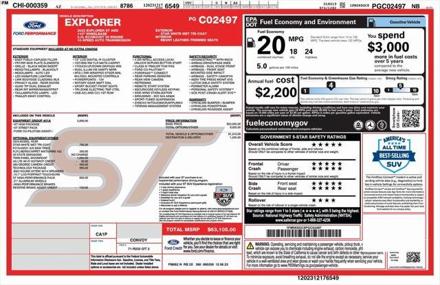 used 2023 Ford Explorer car, priced at $45,973