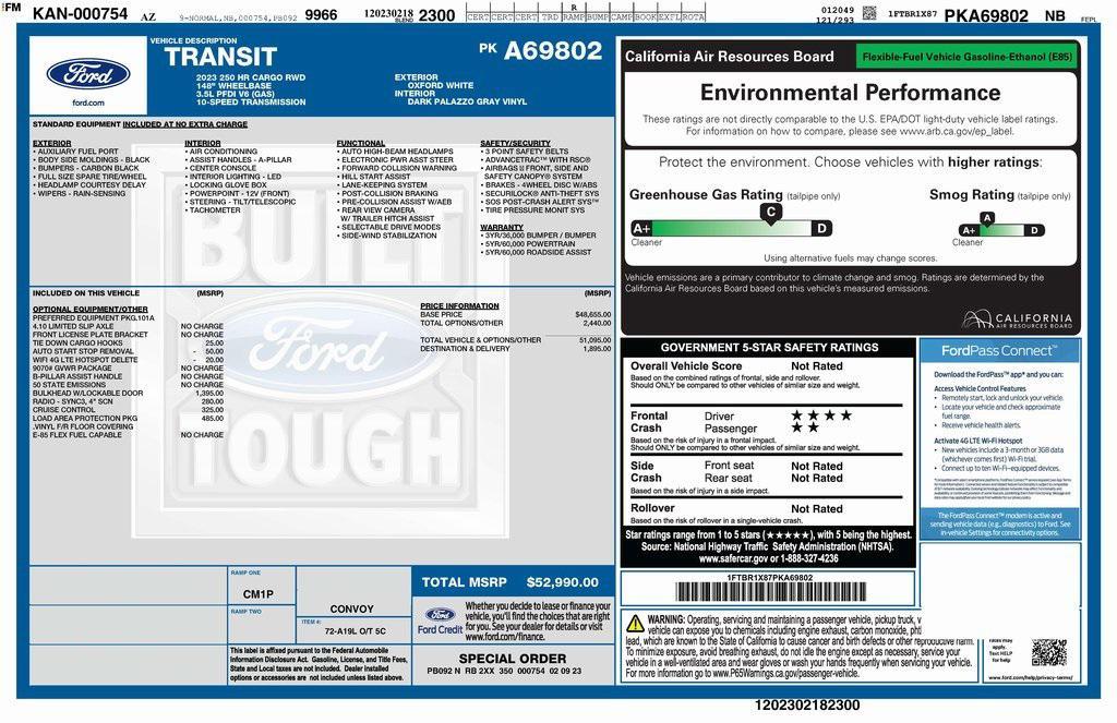 used 2023 Ford Transit-250 car, priced at $36,673