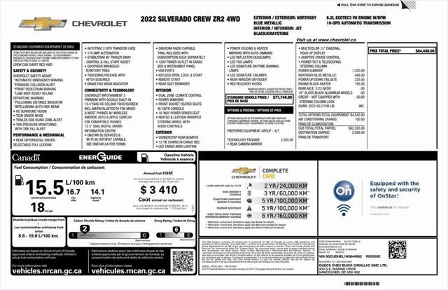 used 2022 Chevrolet Silverado 1500 car, priced at $58,973