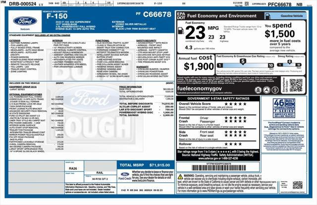 used 2023 Ford F-150 car, priced at $51,973