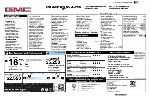 used 2021 GMC Sierra 1500 car, priced at $40,573