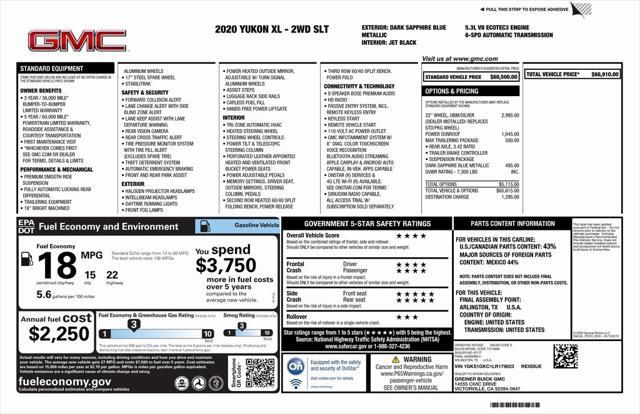 used 2020 GMC Yukon XL car, priced at $38,973