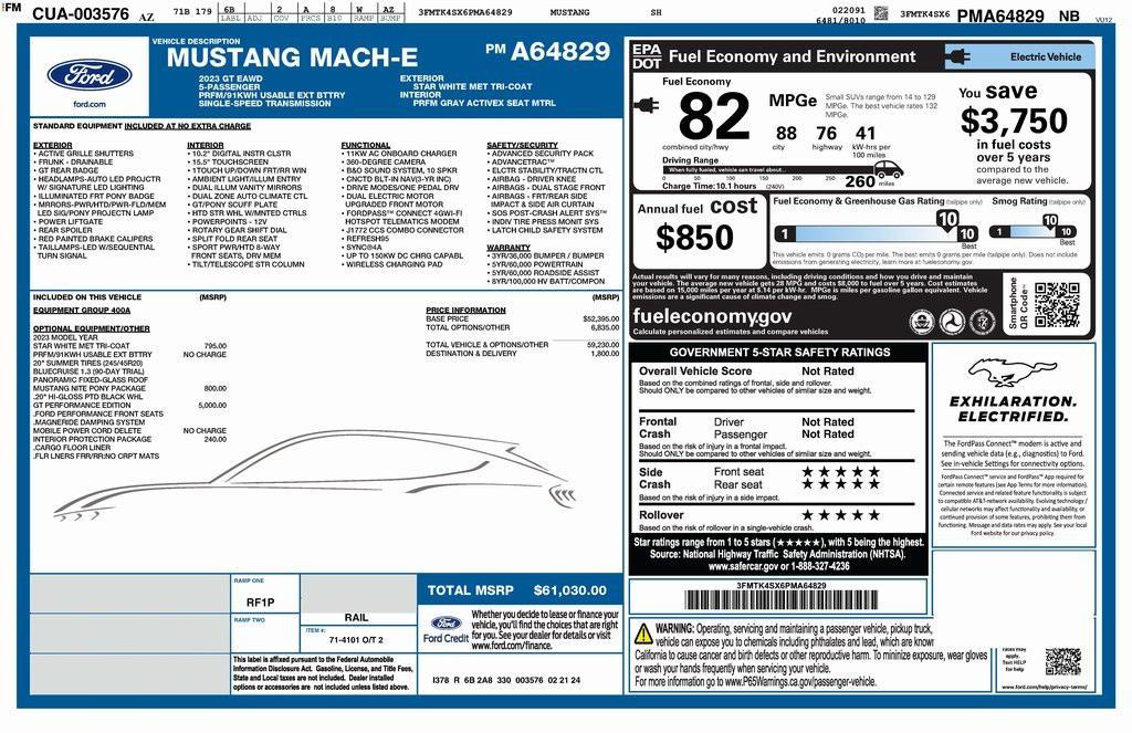 used 2023 Ford Mustang Mach-E car, priced at $30,673