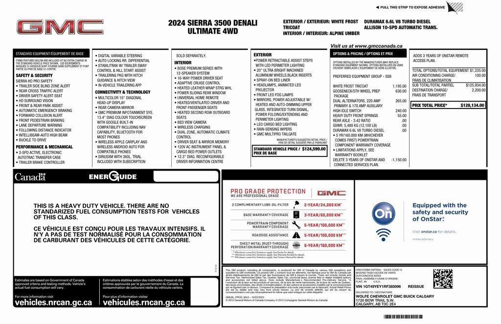 used 2024 GMC Sierra 3500 car, priced at $83,573