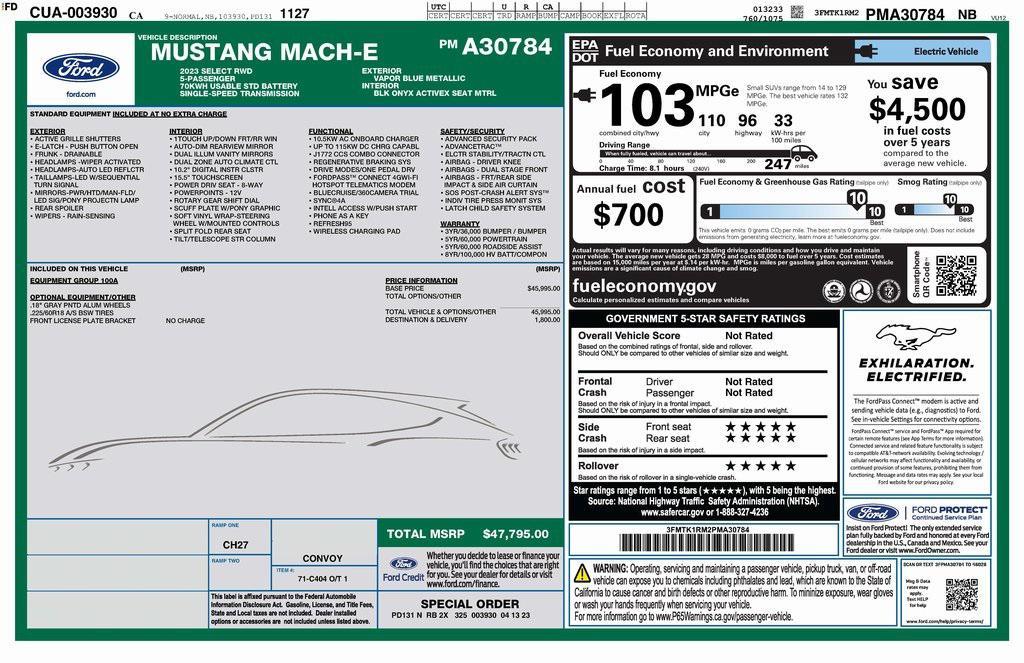 used 2023 Ford Mustang Mach-E car, priced at $24,973
