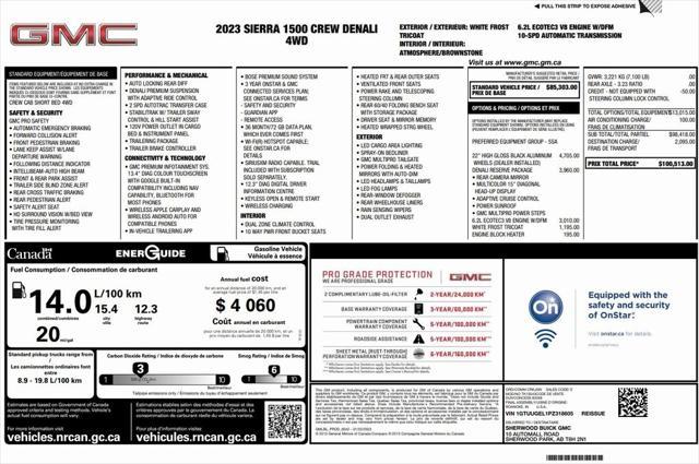 used 2023 GMC Sierra 1500 car, priced at $57,873