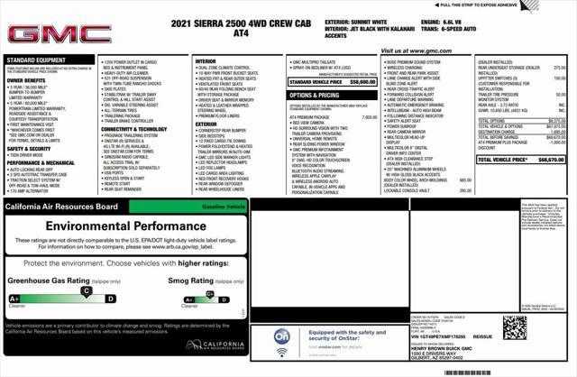 used 2021 GMC Sierra 2500 car, priced at $63,473