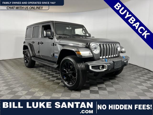 used 2022 Jeep Wrangler Unlimited 4xe car, priced at $32,975