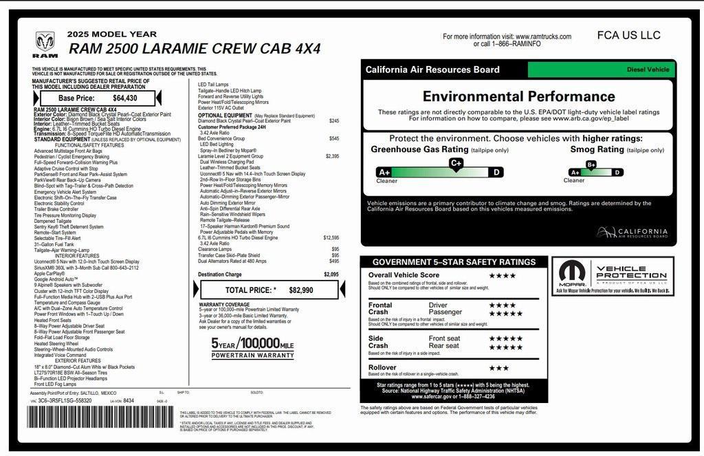 used 2025 Ram 2500 car, priced at $60,975