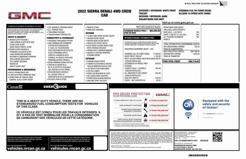 used 2022 GMC Sierra 3500 car, priced at $62,473