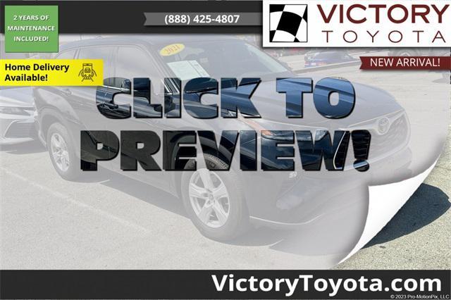 used 2021 Toyota Highlander car, priced at $27,495