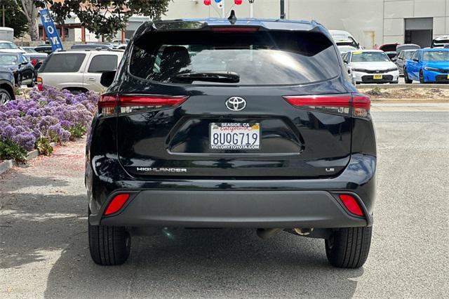 used 2021 Toyota Highlander car, priced at $27,495