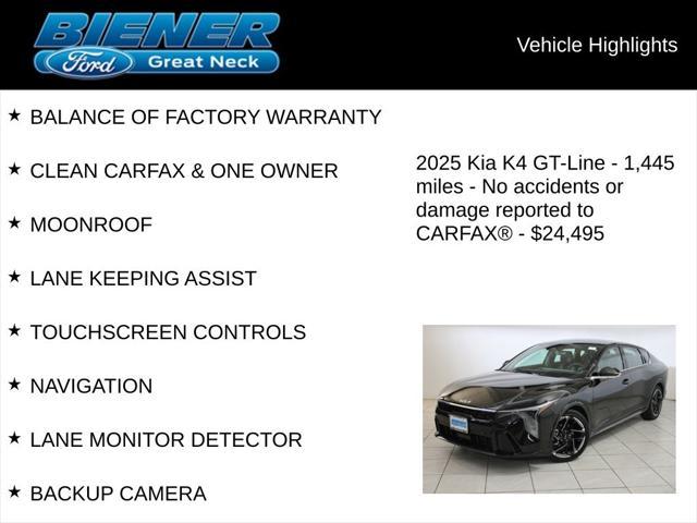 used 2025 Kia K4 car, priced at $24,495