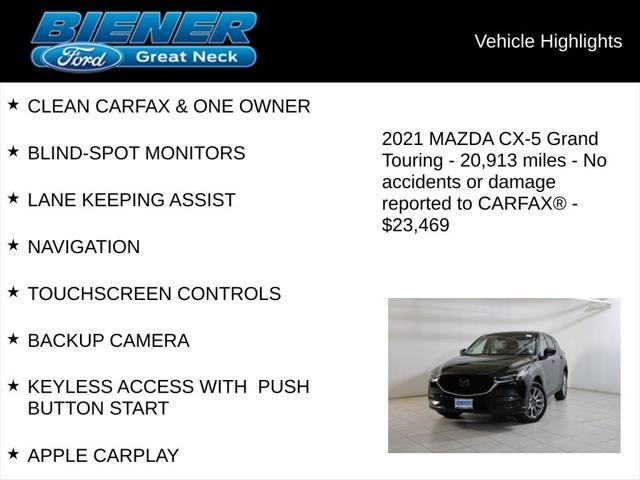 used 2021 Mazda CX-5 car, priced at $23,469