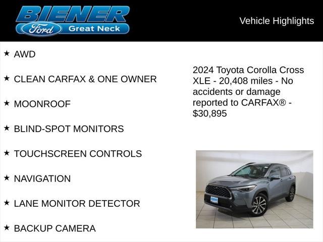 used 2024 Toyota Corolla Cross car, priced at $30,895