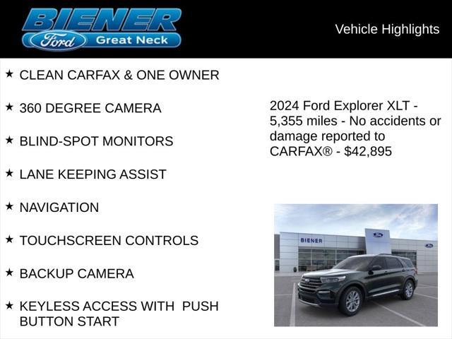 used 2024 Ford Explorer car, priced at $42,895