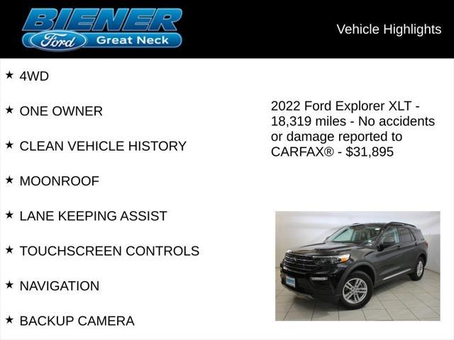used 2022 Ford Explorer car, priced at $31,895