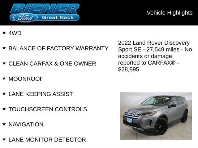 used 2022 Land Rover Discovery Sport car, priced at $28,895